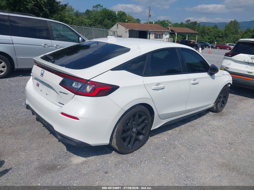 Vin: jhmfl4h89sx006665, lot: 46223390, honda civic hybrid sport 20254
