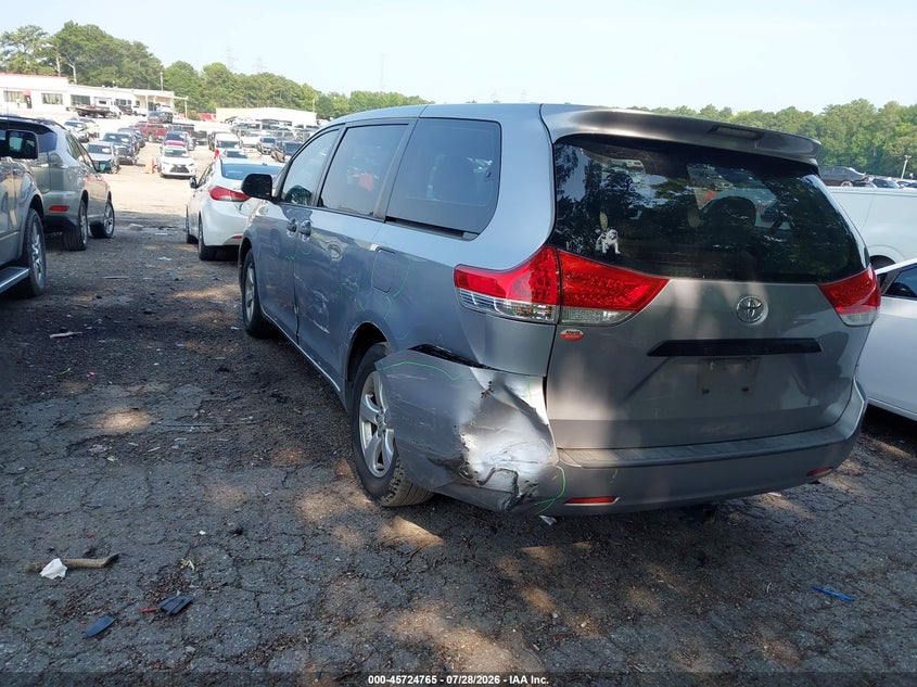 Vin: 5tdka3dcxcs015313, lot: 46223464, toyota sienna base 7 passenger 20123