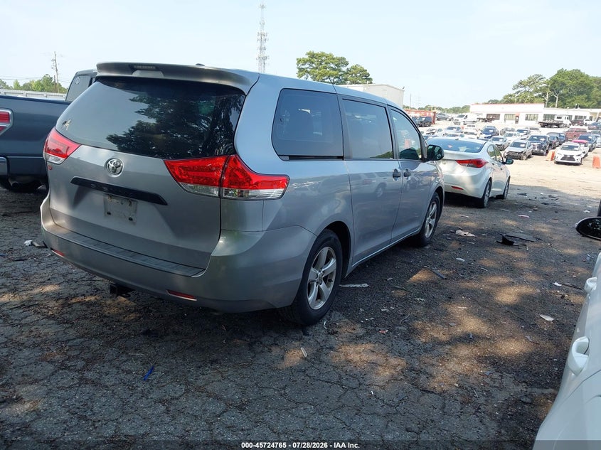 Vin: 5tdka3dcxcs015313, lot: 46223464, toyota sienna base 7 passenger 20124
