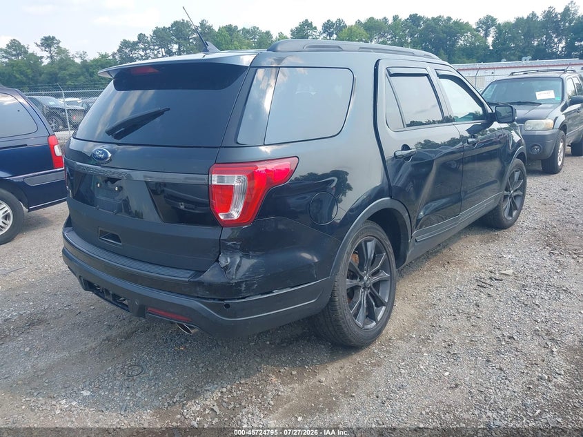 Vin: 1fm5k7d89jga54233, lot: 46223494, ford explorer xlt 20184
