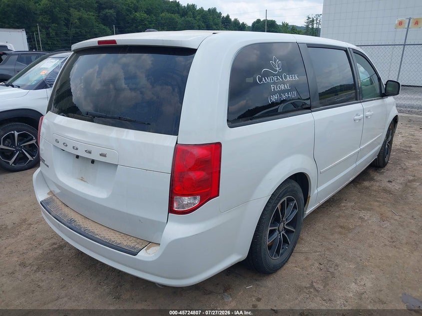 Vin: 2c4rdgbgxgr227274, lot: 46223506, dodge grand caravan se plus 20164