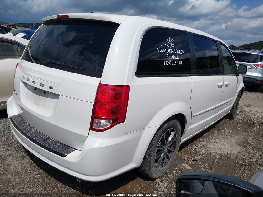 Vin: 2c4rdgbgxgr227274, lot: 46223506, dodge grand caravan se plus 20164