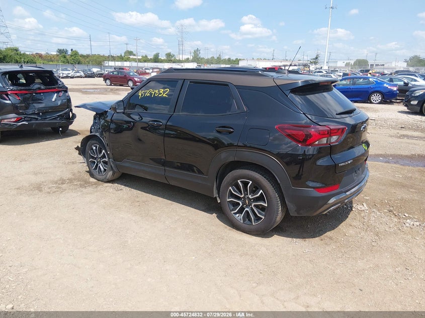Vin: kl79mvsl3nb026519, lot: 46223531, chevrolet trailblazer fwd activ 20223