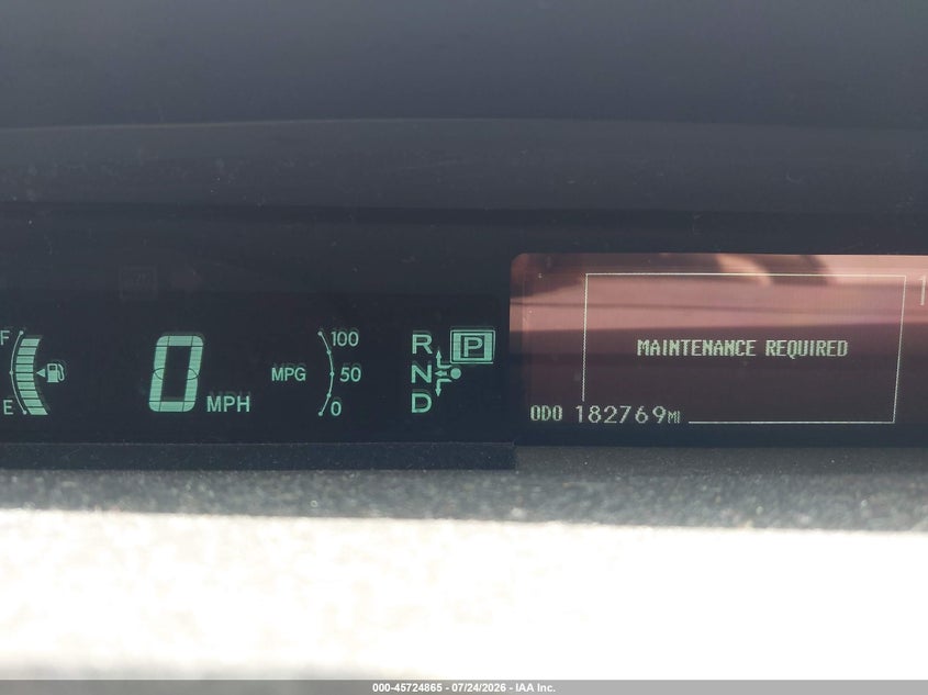 2012 TOYOTA PRIUS auction photo 7