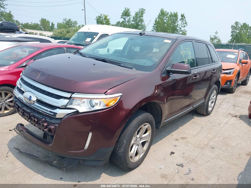 Vin: 2fmdk3jc5cba36643, lot: 46223571, ford edge sel 20122