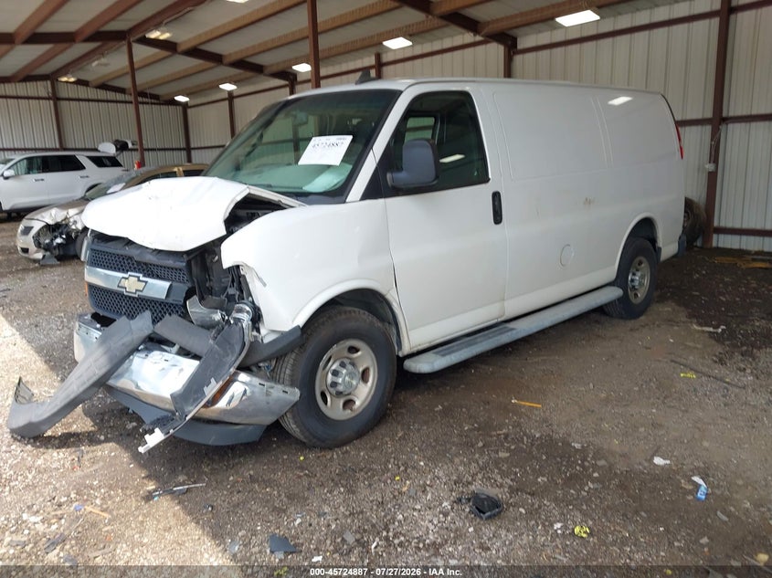 Vin: 1gcwgafg3l1228623, lot: 46223587, chevrolet express cargo rwd 2500 regular wheelbase wt 20202