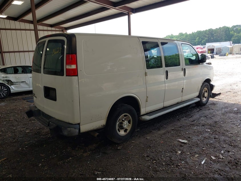Vin: 1gcwgafg3l1228623, lot: 46223587, chevrolet express cargo rwd 2500 regular wheelbase wt 20204
