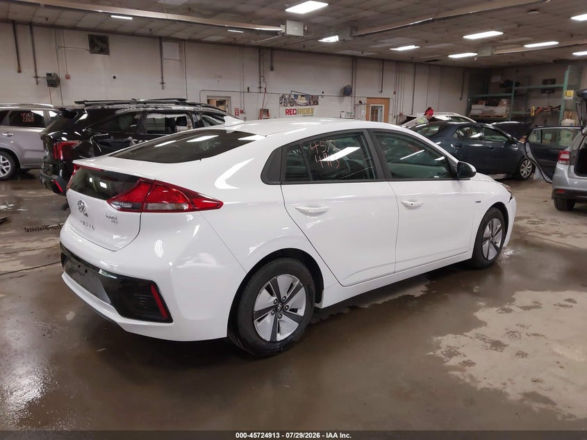 Vin: kmhc65lc0ku129085, lot: 46223612, hyundai ioniq hybrid blue 20194