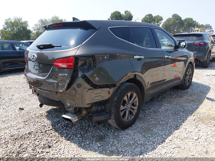 Vin: 5xyzu3lbxdg054674, lot: 46223676, hyundai santa fe sport 20134