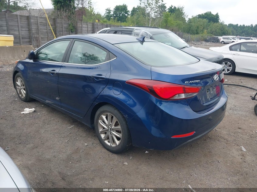 Vin: 5npdh4ae3fh554110, lot: 46223679, hyundai elantra se 20153