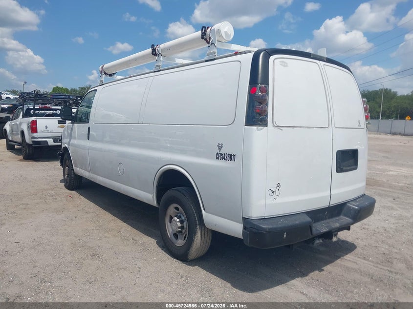 Vin: 1gcwgbfg8j1288903, lot: 46223685, chevrolet express 2500 work van 20183