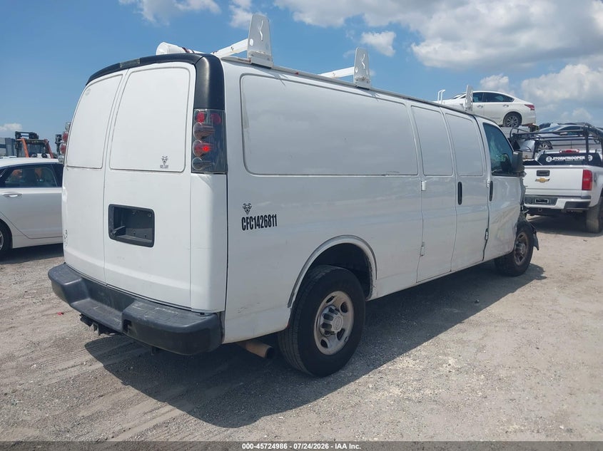Vin: 1gcwgbfg8j1288903, lot: 46223685, chevrolet express 2500 work van 20184
