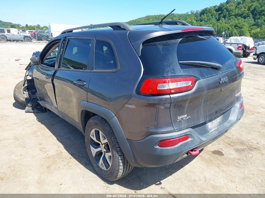 Vin: 1c4pjmbs3fw563437, lot: 46223727, jeep cherokee trailhawk 20153