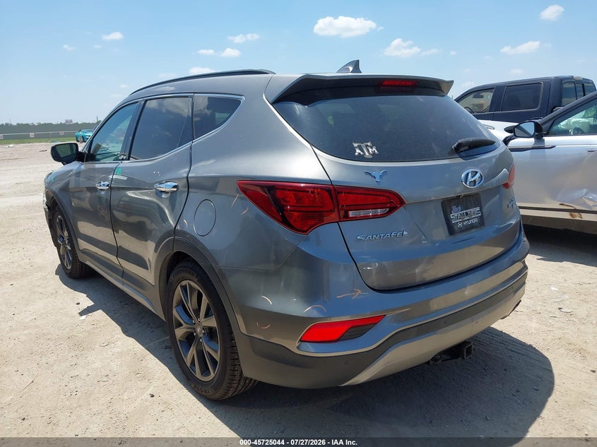 Vin: 5xyzw4la9hg407483, lot: 46223743, hyundai santa fe sport 2.0t ultimate 20173