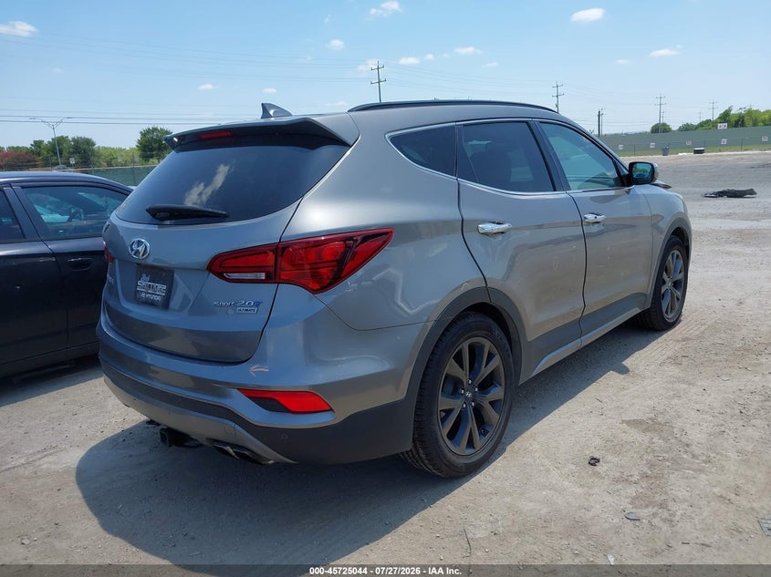 Vin: 5xyzw4la9hg407483, lot: 46223743, hyundai santa fe sport 2.0t ultimate 20174