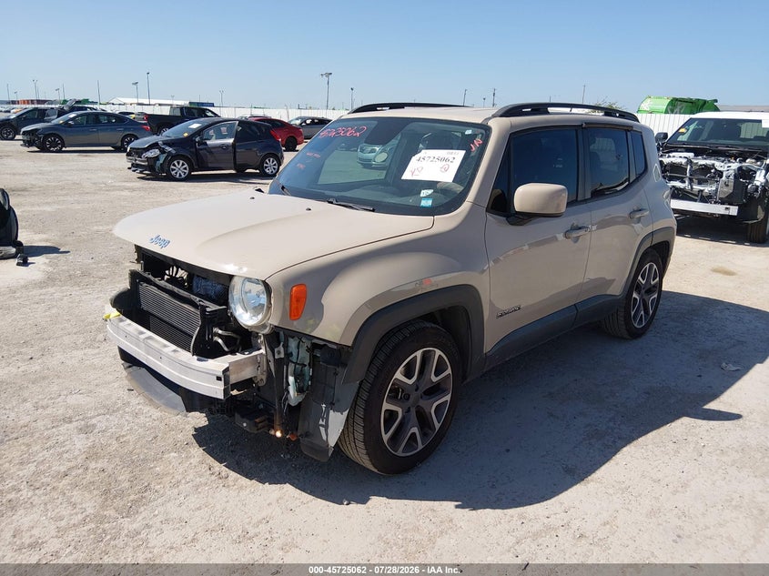 2015 Jeep Renegade, Удар спереду, IAAI, VIN ZACCJABTXFPB42656 — фото 2