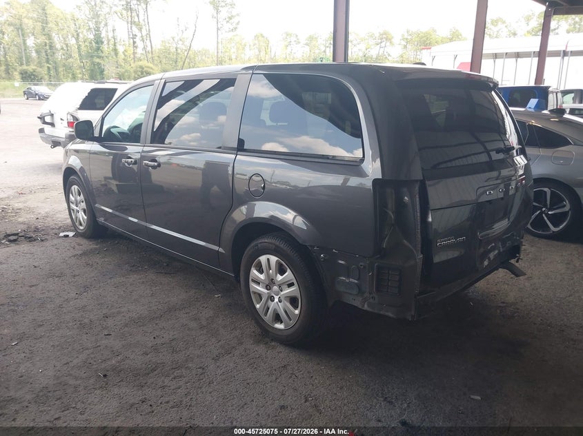 Vin: 2c4rdgbg9jr190869, lot: 46223774, dodge grand caravan se 20183