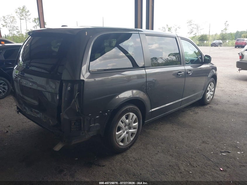 Vin: 2c4rdgbg9jr190869, lot: 46223774, dodge grand caravan se 20184