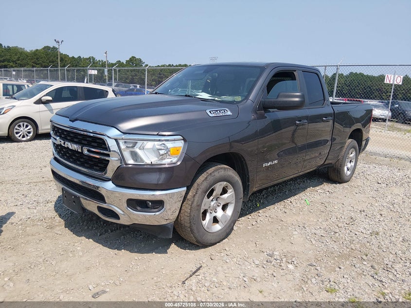 Vin: 1c6rrebt4nn273722, lot: 46223807, ram 1500 big horn  4x2 6'4 box 20222