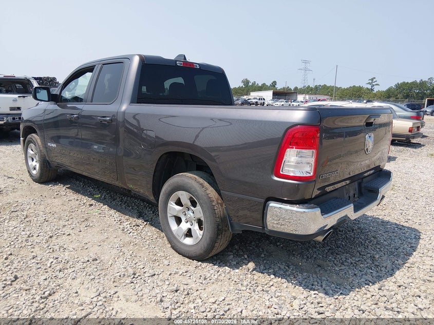Vin: 1c6rrebt4nn273722, lot: 46223807, ram 1500 big horn  4x2 6'4 box 20223
