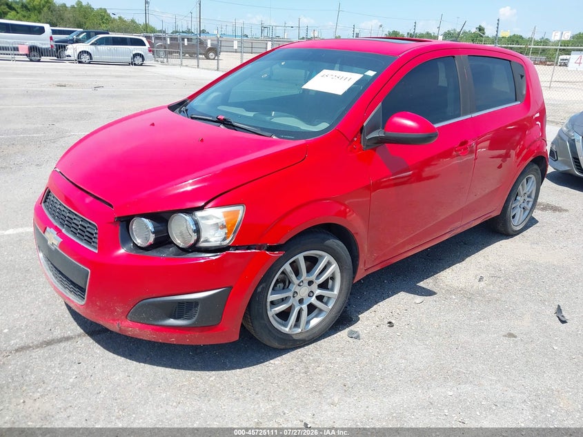 Vin: 1g1jc6sb2f4175745, lot: 46223809, chevrolet sonic lt auto 20152