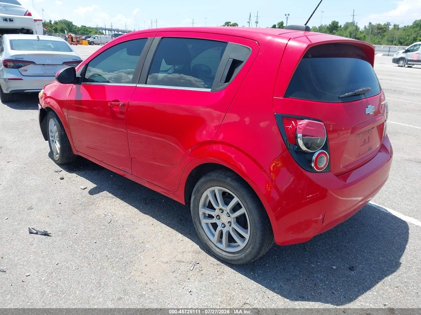 Vin: 1g1jc6sb2f4175745, lot: 46223809, chevrolet sonic lt auto 20153