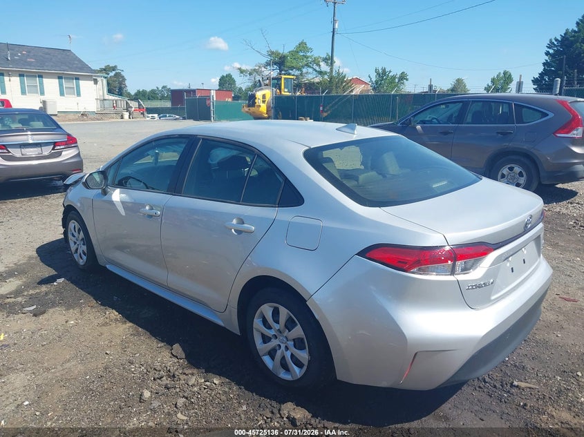 Vin: jtdbcmfe8s3095340, lot: 46223835, toyota corolla hybrid le 20253