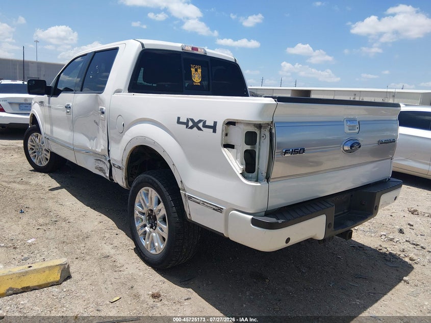 Vin: 1ftfw1ef1efc69110, lot: 46223872, ford f-150 platinum 20143