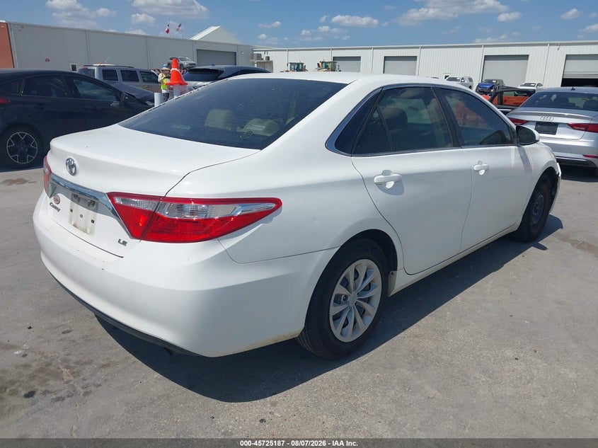 Vin: 4t1bf1fk1fu067824, lot: 46223886, toyota camry le 20154