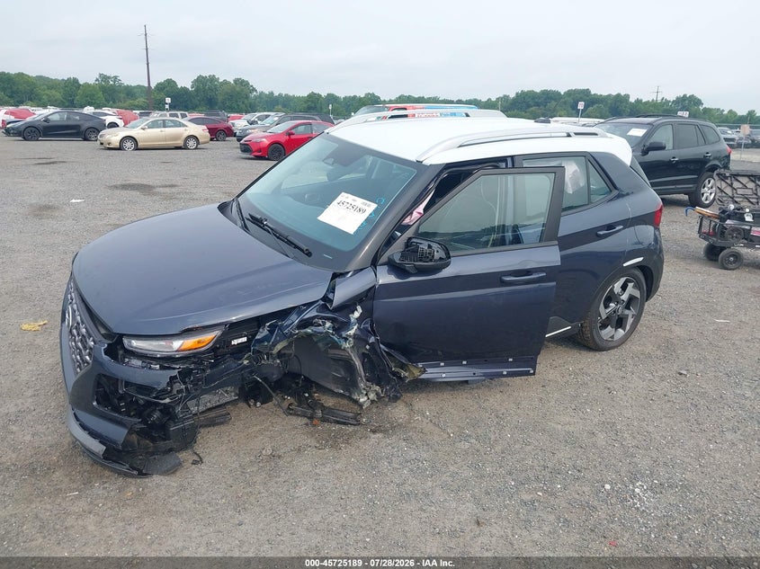 Vin: kmhrc8a31tu463618, lot: 46223888, hyundai venue sel w/two-tone roof 20262