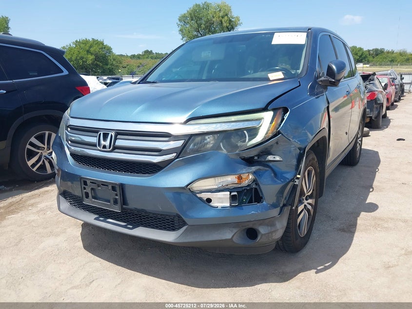 Vin: 5fnyf5h51gb045751, lot: 46223911, honda pilot ex-l 20162