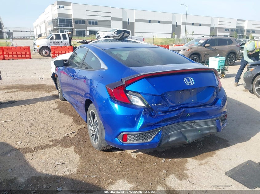 Vin: 2hgfc4b02hh309564, lot: 46223932, honda civic lx-p 20173
