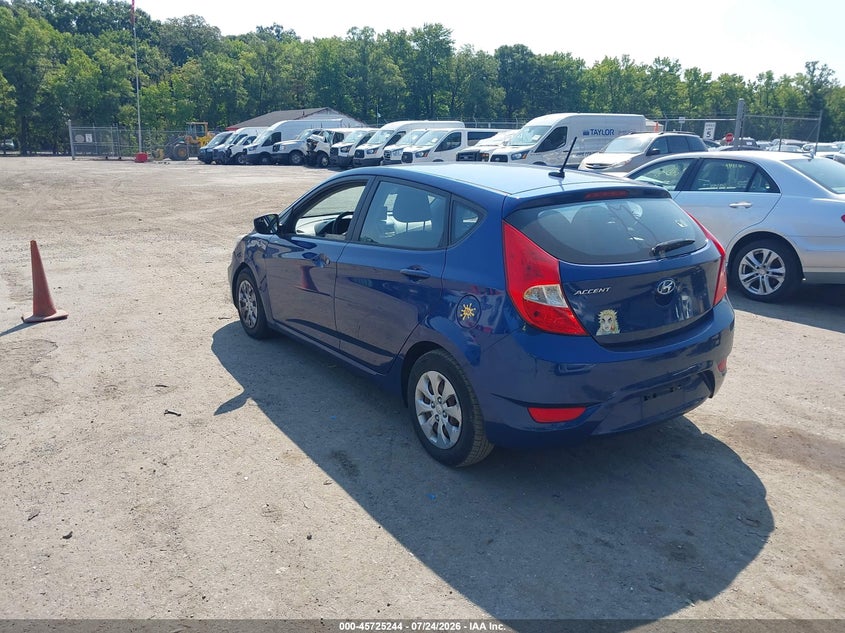 Vin: kmhct5aexfu207651, lot: 46223943, hyundai accent gs 20153