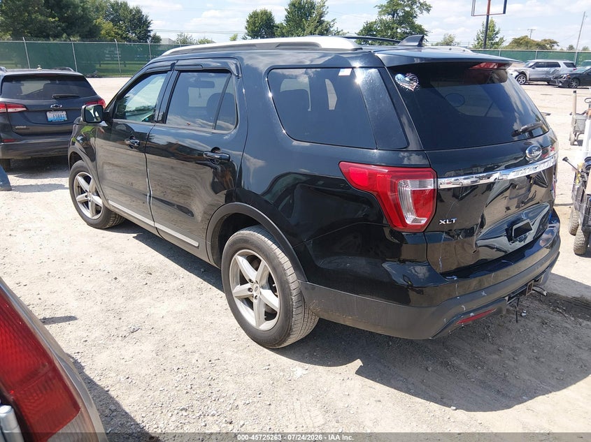 Vin: 1fm5k8d86hgd09436, lot: 46223962, ford explorer xlt 20173