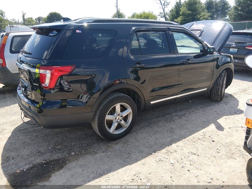 Vin: 1fm5k8d86hgd09436, lot: 46223962, ford explorer xlt 20174