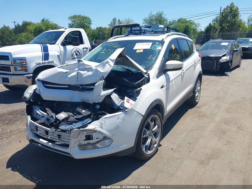 Vin: 1fmcu9j94dub05783, lot: 46223979, ford escape titanium 20132