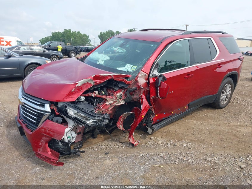 Vin: 1gnevgkw5nj139132, lot: 46223982, chevrolet traverse awd lt cloth 20222