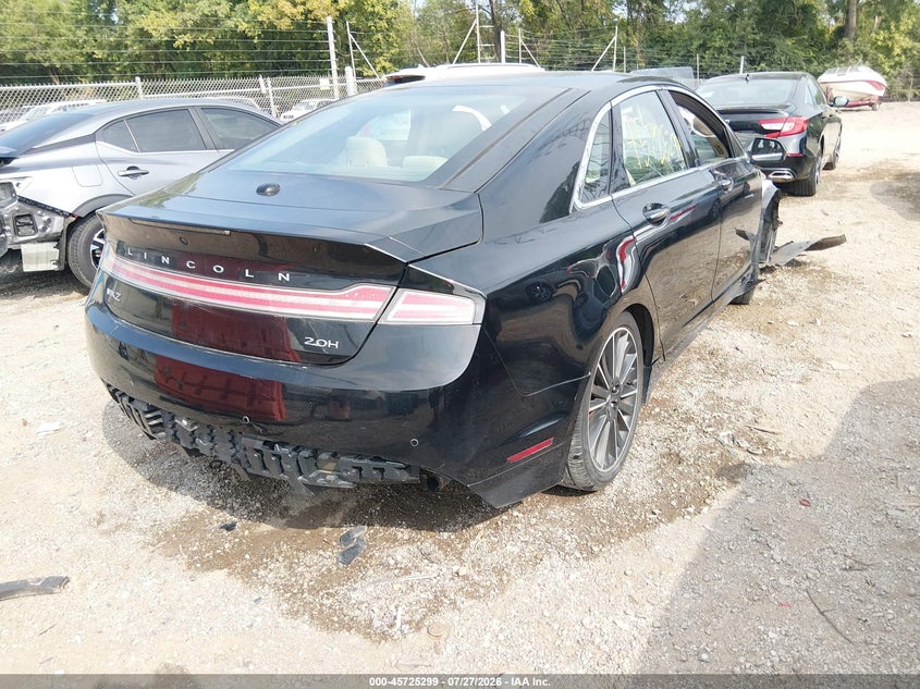 Vin: 3ln6l2luxgr624745, lot: 46223998, lincoln mkz hybrid 20164
