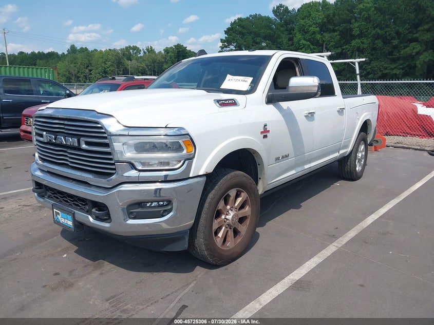 Vin: 3c6ur5flxng111297, lot: 46224005, ram 2500 laramie  4x4 6'4 box 20222