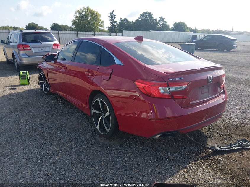 Vin: 1hgcv1f35la059504, lot: 46224054, honda accord sport 20203