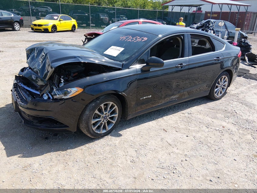 Vin: 3fa6p0lu7hr408730, lot: 46224057, ford fusion hybrid se 20172