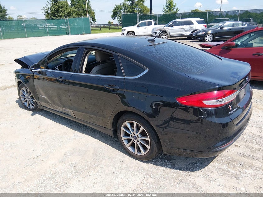 Vin: 3fa6p0lu7hr408730, lot: 46224057, ford fusion hybrid se 20173