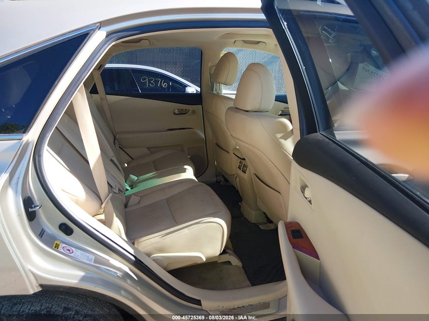 2011 LEXUS RX 450H auction photo 8