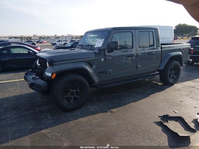 Vin: 1c6hjtag1ml568332, lot: 46224092, jeep gladiator sport s 4x4 20212