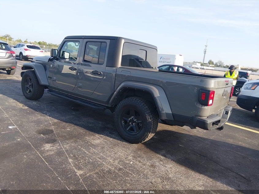 Vin: 1c6hjtag1ml568332, lot: 46224092, jeep gladiator sport s 4x4 20213