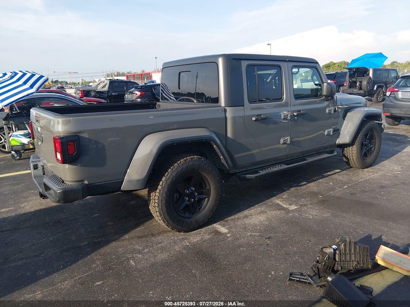 Vin: 1c6hjtag1ml568332, lot: 46224092, jeep gladiator sport s 4x4 20214