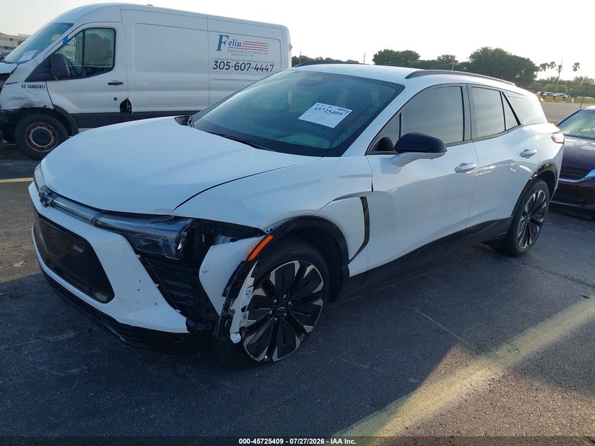 Vin: 3gnkdcrj7rs290843, lot: 46224108, chevrolet blazer ev eawd rs 20242