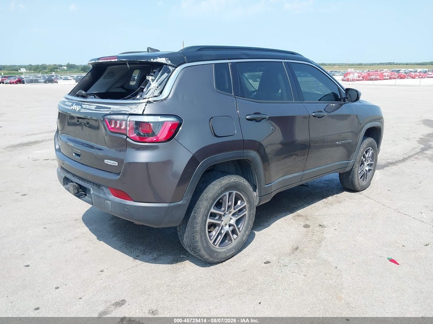 Vin: 3c4njdbb6jt261436, lot: 46224113, jeep compass latitude 4x4 20184