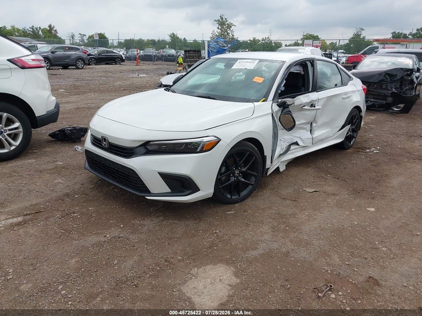 Vin: 2hgfe2f51ph510259, lot: 46224121, honda civic sport 20232