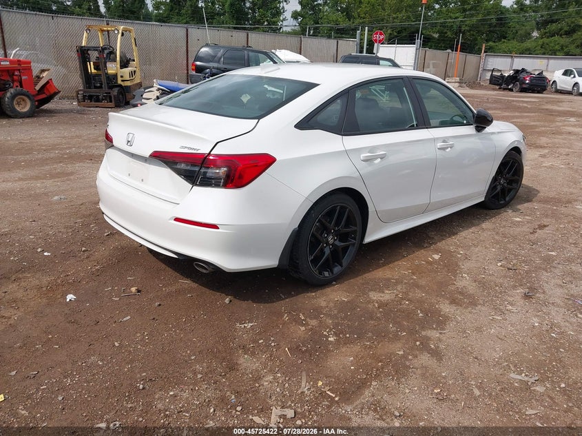 Vin: 2hgfe2f51ph510259, lot: 46224121, honda civic sport 20234
